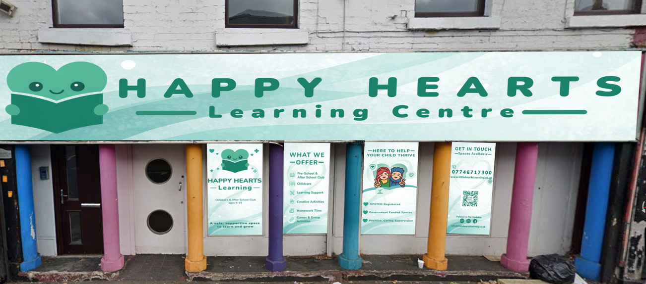 Children enjoying activities at Happy Hearts Learning Centre